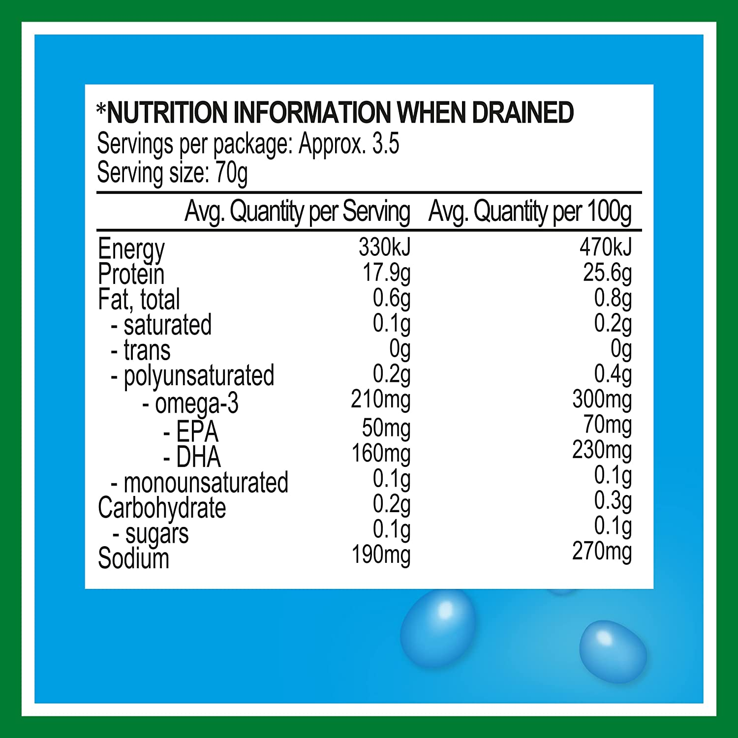 Greenseas Tuna in Springwater, 425G (PX01233/G) image number 2
