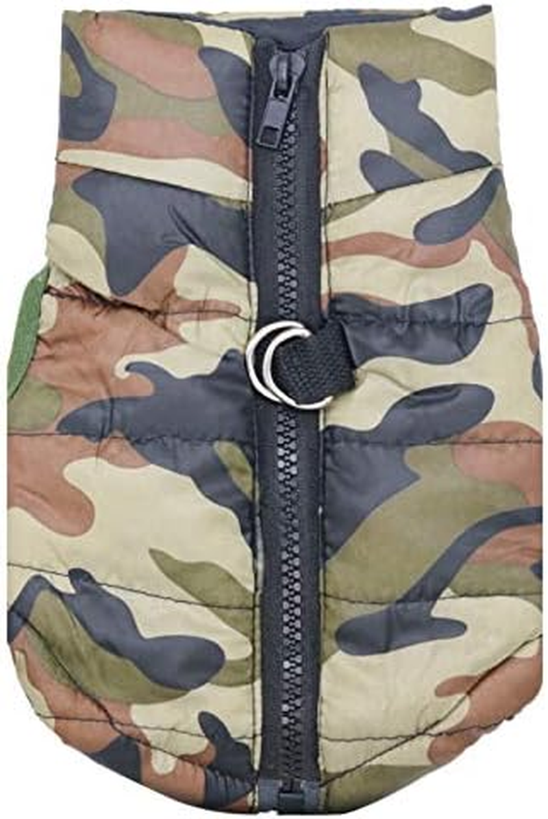 BT Bear&reg; Puppy Coat,Small Dog Winter Coat Vest Puppy Soft Warm Coat Jacket Clothing Costume for Cats Puppy Small Dogs (X-Large-Back Length 39Cm, Camouflage)