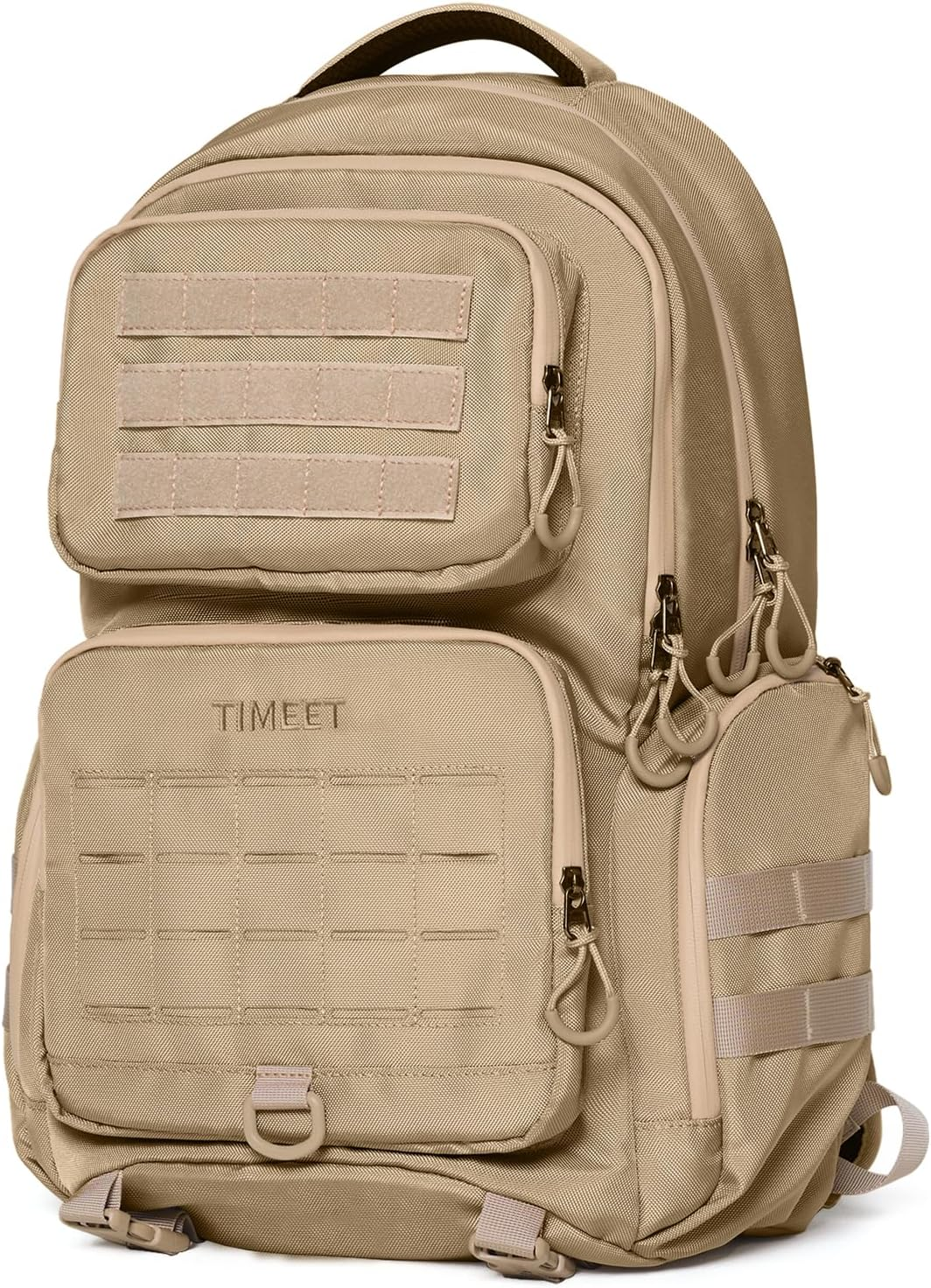 TIMEET Tactical Backpack Hiking Backpack: Laser-Cut Molle System 45L Military Backpack - Large Capacity Survival Tactical Gear - Water-Resistant Tactical Bag 3 Day Assault Pack