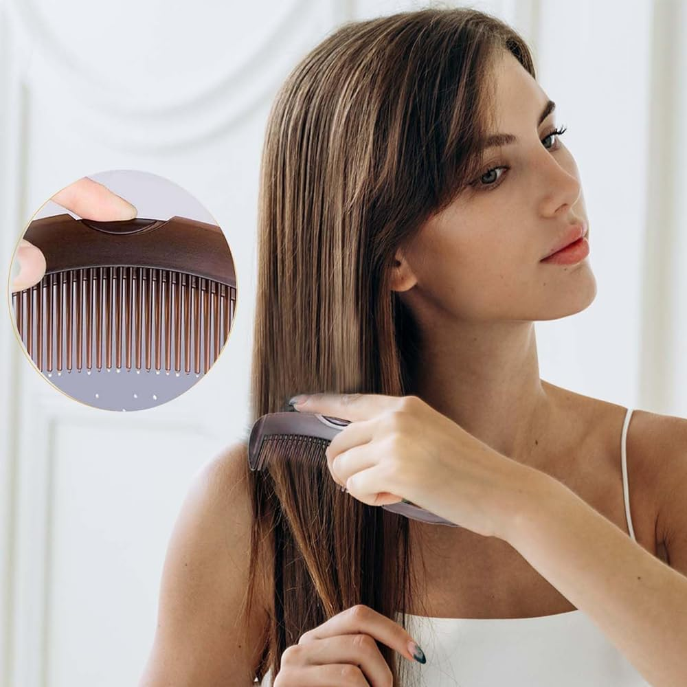 2Pcs Dandruff Comb,Stainless Steel Fine Tooth Comb, Energy Massage Comb, for Women and Men Scalp Massage、Refreshing and Dandruff、Dirt Removal, Dandruff Removal Comb image number 4