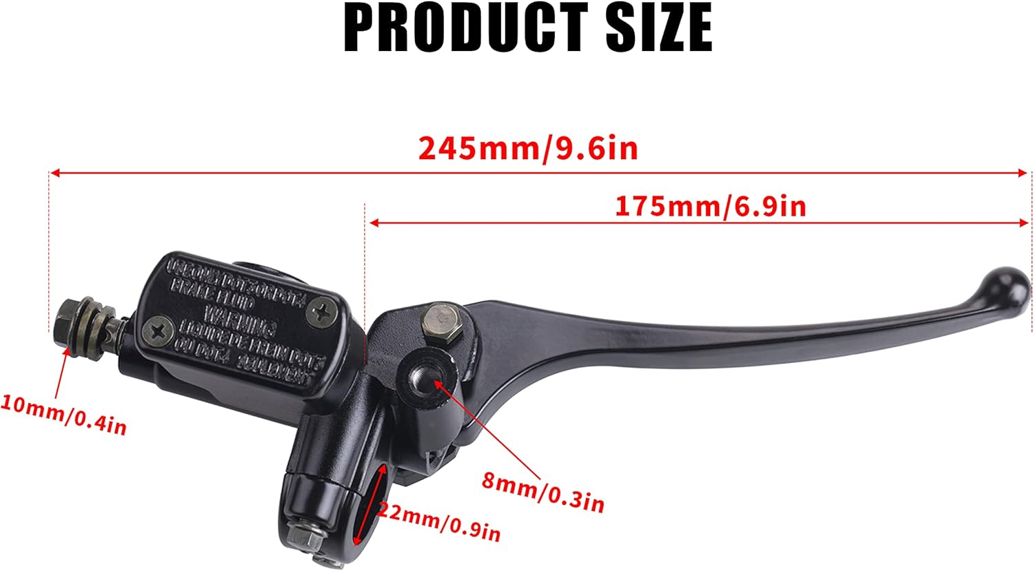 CNCMOTOK Front Brake Master Cylinder Lever Pump (Right Side) with 8Mm Mirror Hole for GY6 50Cc 125Cc 150Cc 250Cc Scooter Moped ATV Dirt Pit Bike&hellip; image number 3