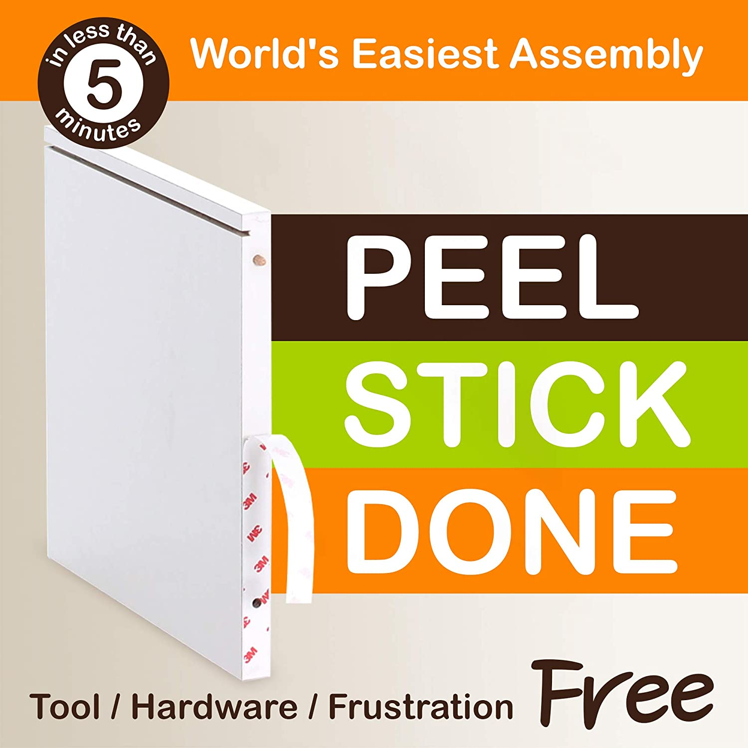 WAY BASICS Cat Litter Box Enclosure Hidden Cat Furniture, Aspen Grey