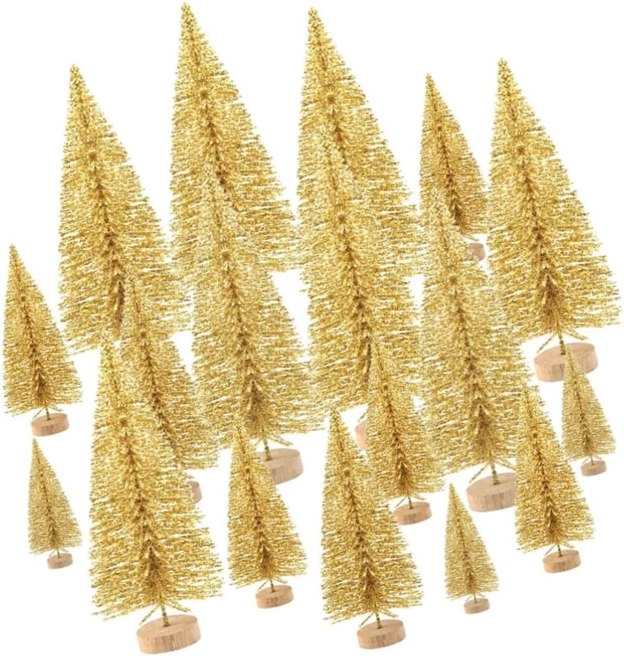 48 Pcs Christmas Tree Ornament Desktop Tree Decoration Christmas Supplies for Indoor Festive Supplies image number 3