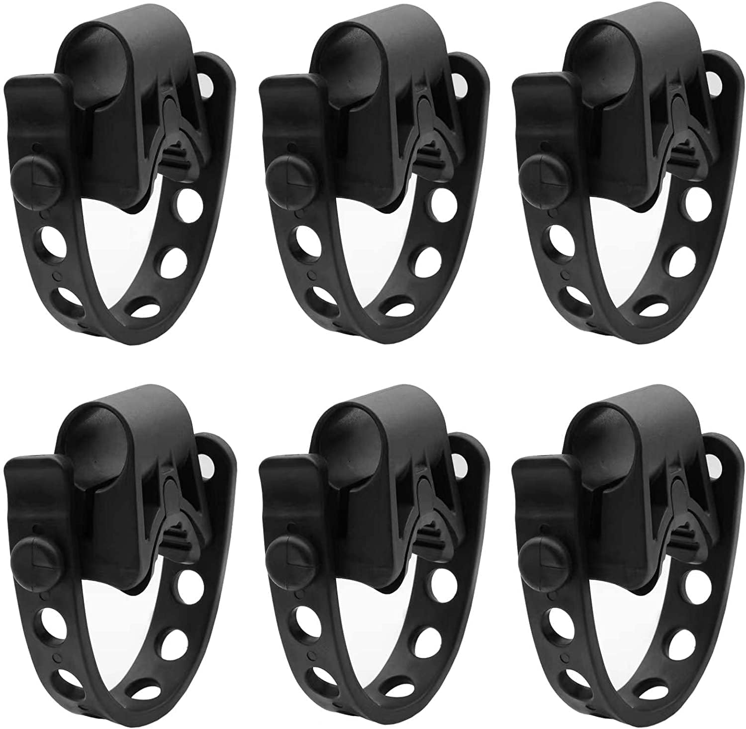 6Pcs/Set Bike Rack Straps Replacement Bicycle Hitch Strap Cradle Bike Carrier Mount Rubber Strap Black Spare Hooks Car Racks Accessories Truck Hitch Fit 1" Diameter Tubes image number 2