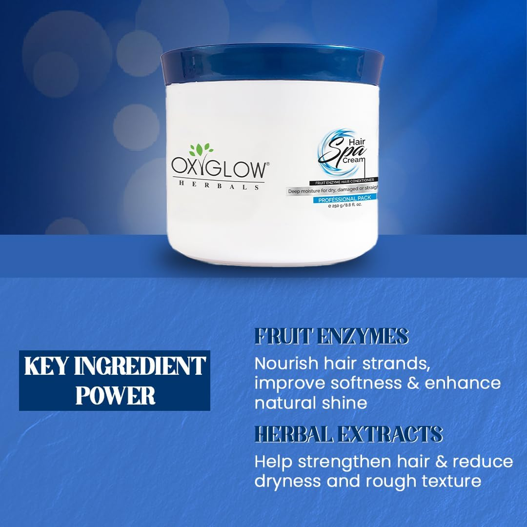 Oxyglow Herbals Hair Spa Cream|Revitalizes Dry Scalp|Normalize Oil Secretions|Deep Nourishment for Roots & Smoothesn Hair|250Grams