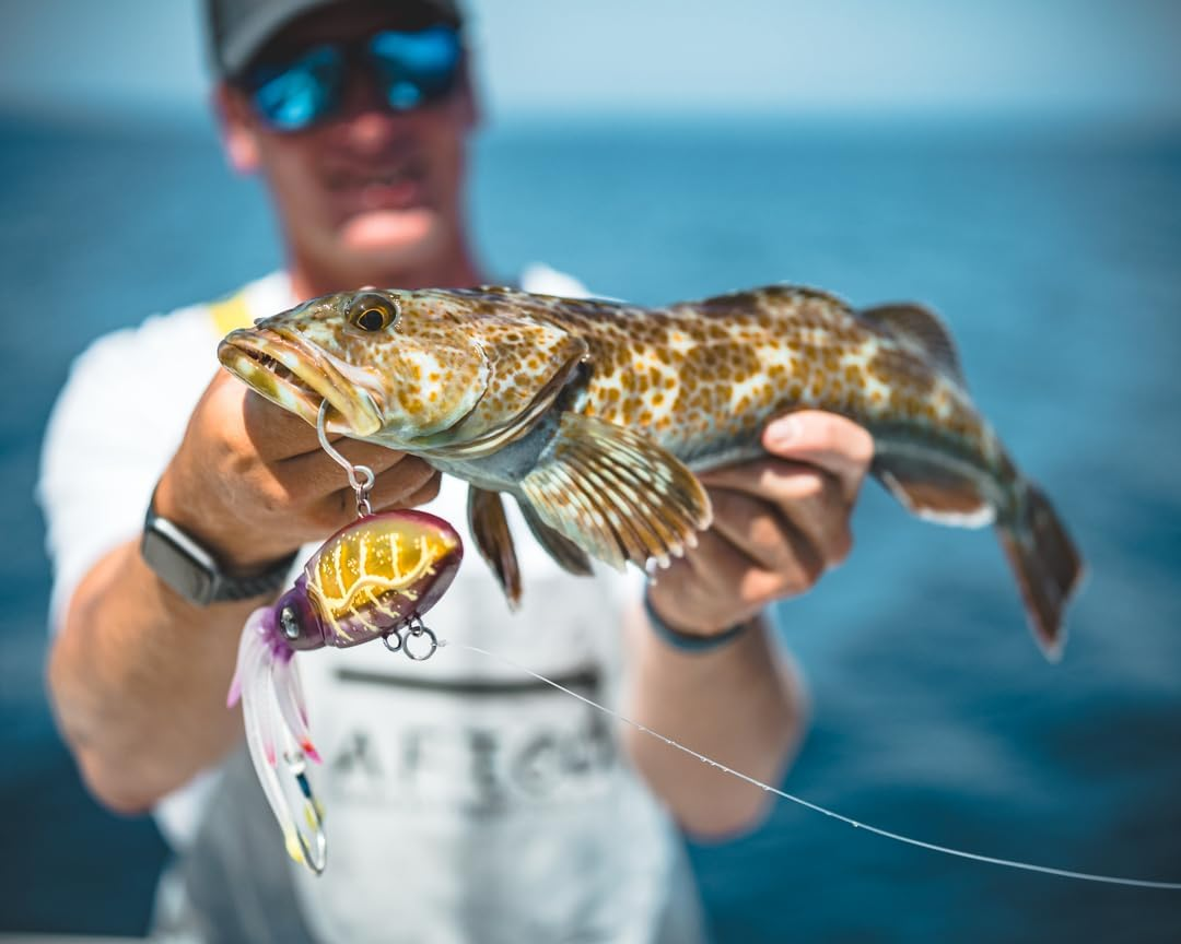 Nomad Design Squidtrex 220 Vibe 220Mm - 600G Lures - Soft Offshore Soft Vibe BSPKL - Brown Speckle 220Mm - 600G image number 6