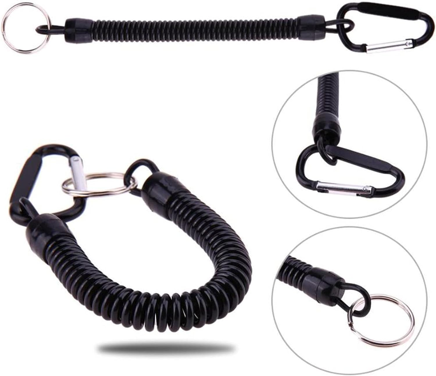 Fishing Lanyards Boating Multicolor Fishing Ropes Secure Pliers Lip Grips Tackle Fish Tools 6Pcs(Color Ramdon) image number 2