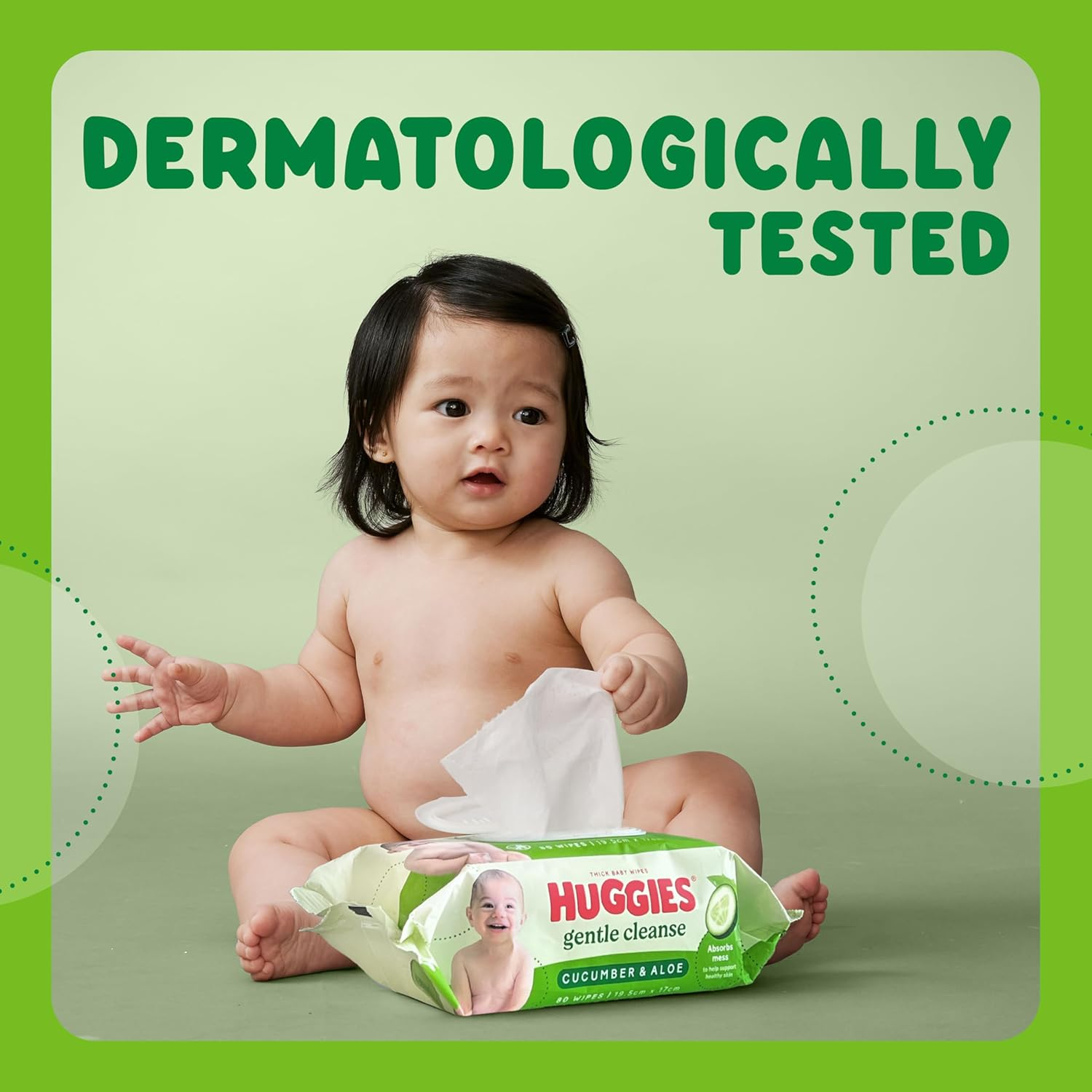 Huggies Thick Baby Wipes Cucumber and Aloe 400 Count image number 2