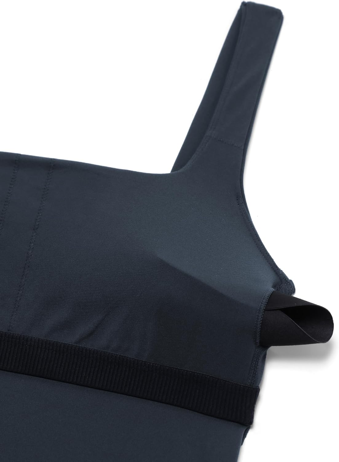 CRZ YOGA Butterluxe Womens Square Neck Maternity Tank Tops Ruched Sleeveless Pregnancy Yoga Tee Shirt with Built in Bra image number 4