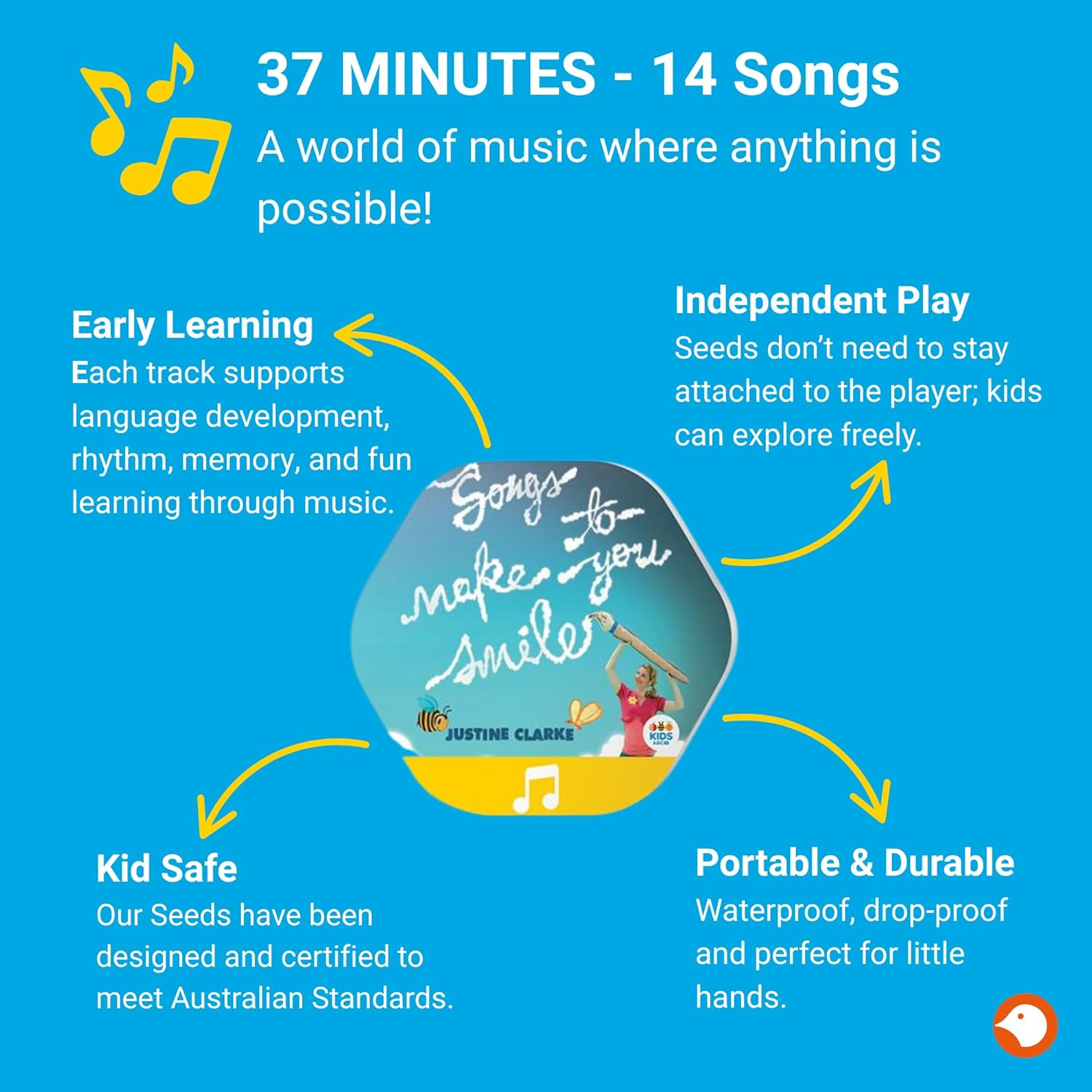 Justine Clarke - Songs to Make You Smile, Children'S Music Album, 14 Tracks image number 3