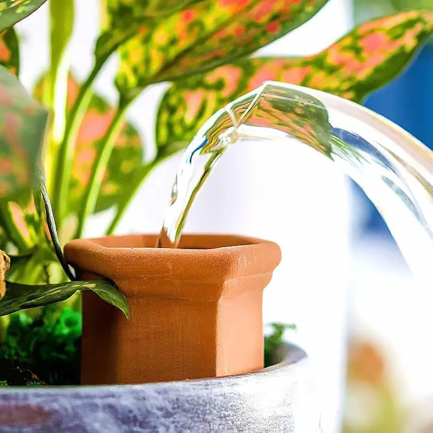 4 Pcs Plant Watering Devices, Terracotta Plant Watering Stakes, Automatic Plant Waterers, Slow Release Plant Watering Spikes for Wine Bottles Great Watering Spikes for Indoor & Outdoor Plants image number 6