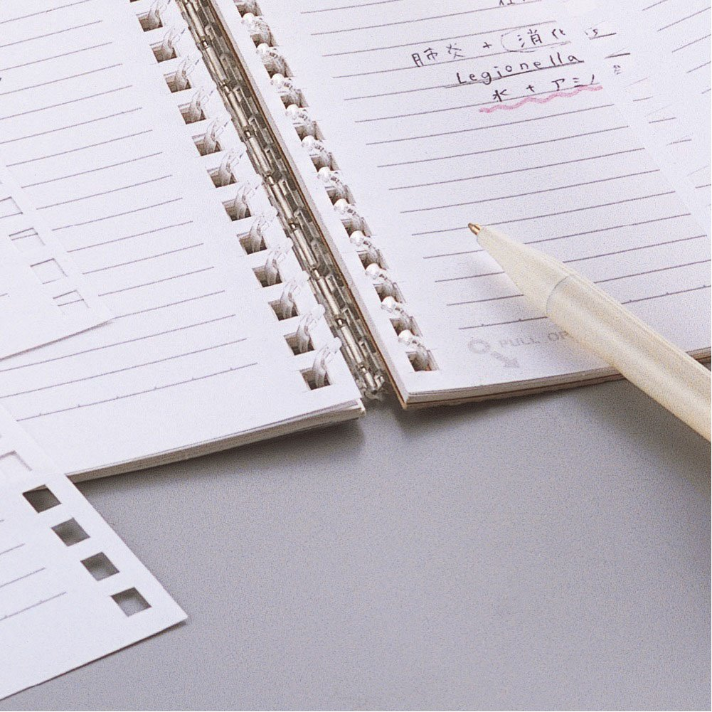 Lihit Lab. Inc. Twist Ring Notebook N1640-1 Milky White A5 image number 6