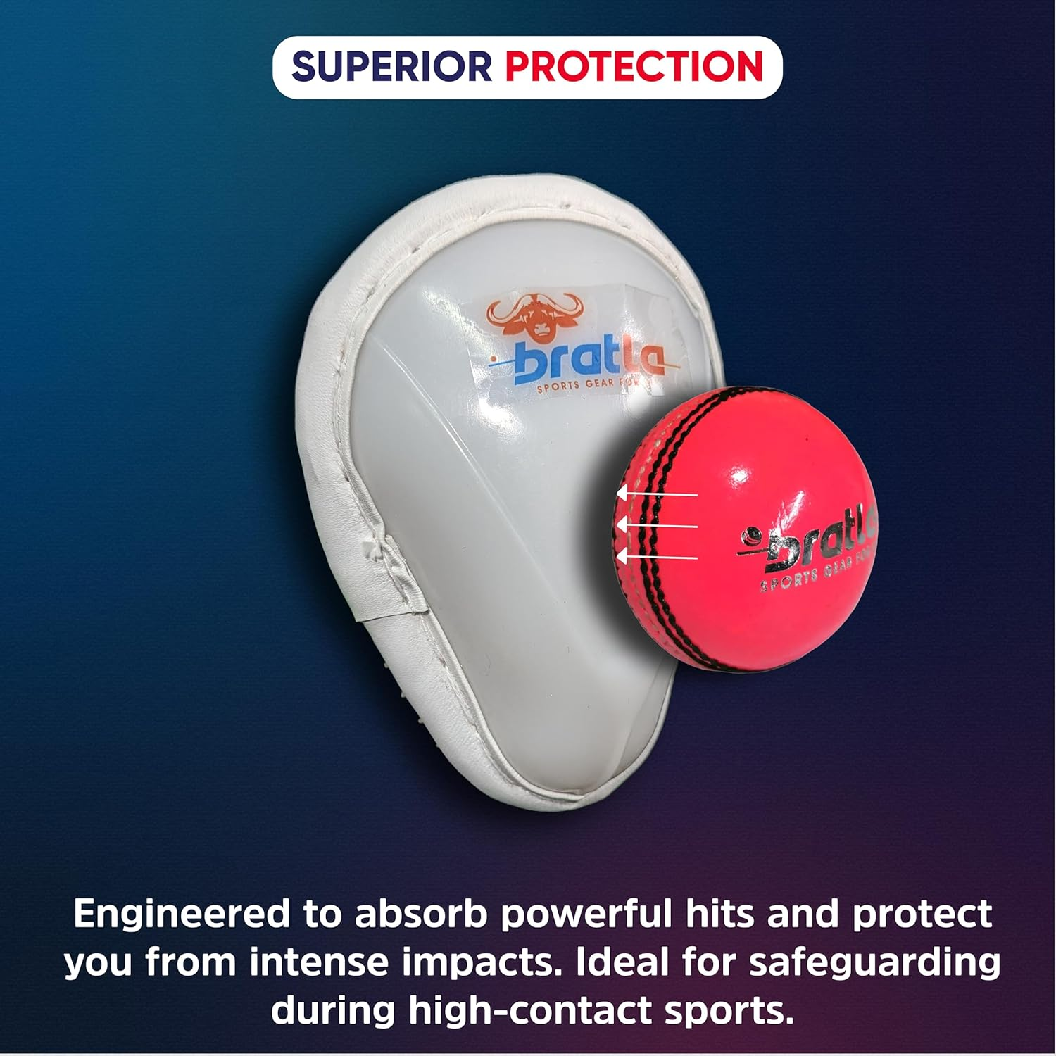 Cricket Abdominal Guard Supporter Athletic Cup Groin Protector for Men Multi Sports image number 5