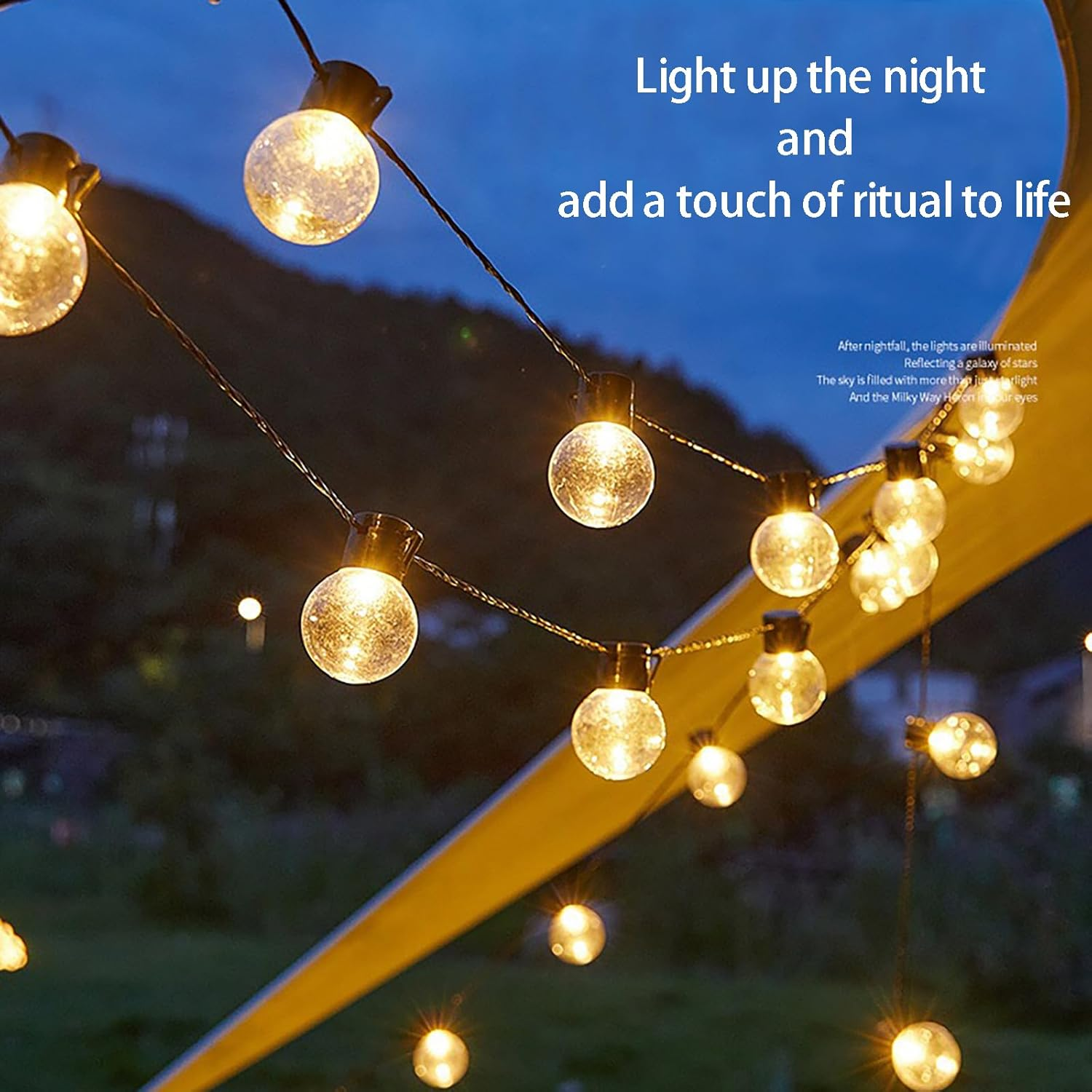 Outdoor String Lights, Christmas Patio Globe String Lights LED, 10M 40 Waterproof Commercial Grade Decorative Lights for Backyard, Garden and Party Outdoor Decor image number 3