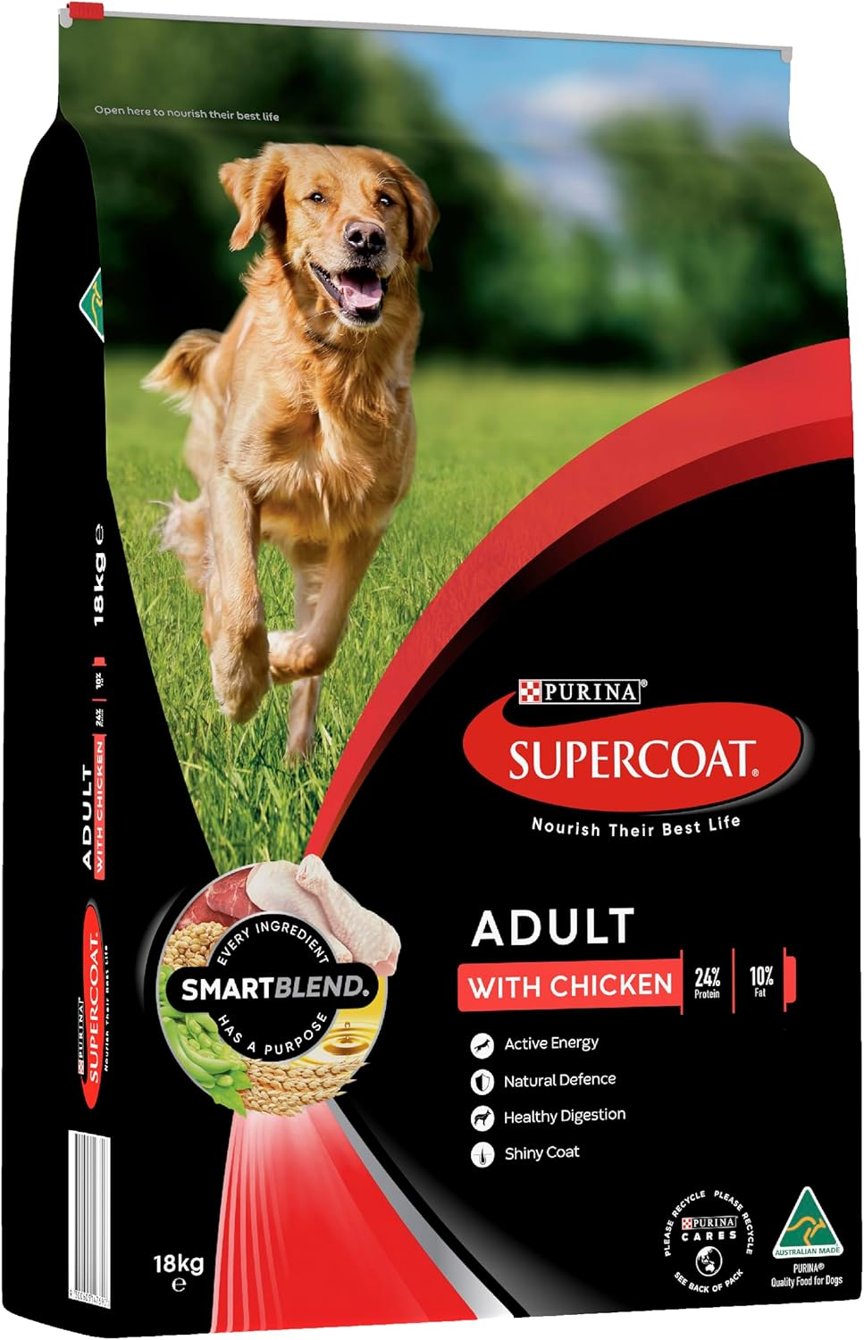 SUPERCOAT SMARTBLEND Adult Dry Dog Food Chicken 18Kg image number 3
