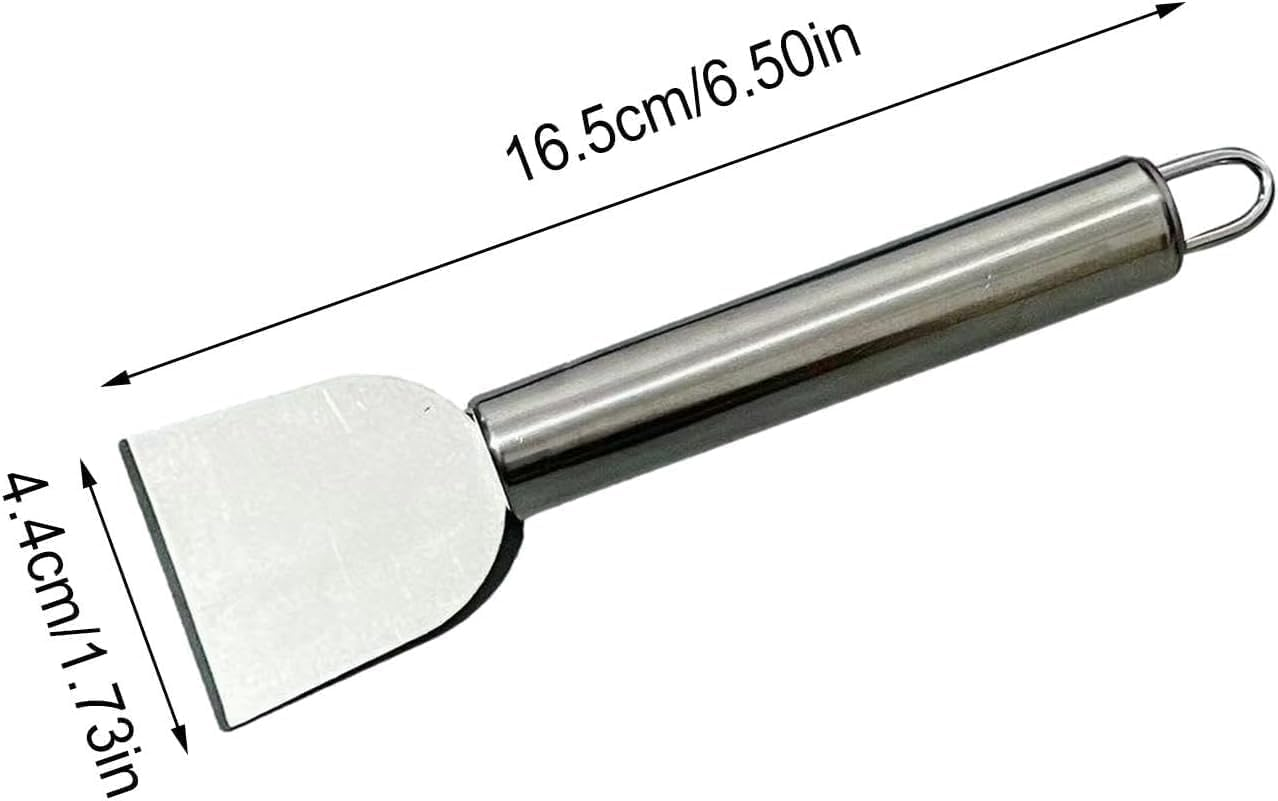 Wyjuan Freezer Scraper, Ice Scraper for Freezer, Steel Shovel, Heavy Duty Kitchen Scraper, Stubborn Dirt Spatula for Range Hood Grease Grime, Oil Fume Removal, Multipurpose Cleaning，Cooking Utensils image number 4