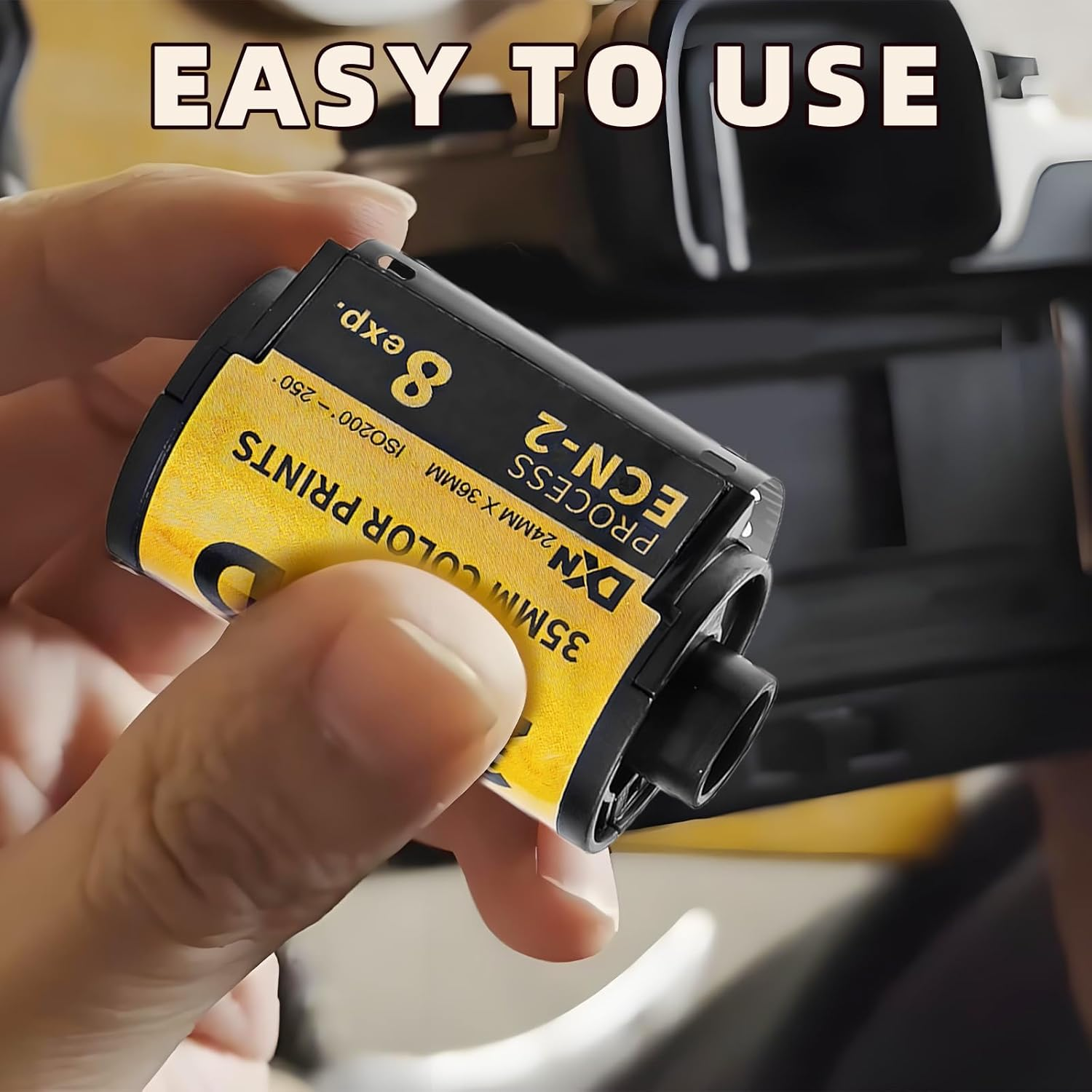 Color Print Film, 35Mm ECN 2 Process Colour Print Camera Film Roll 250D Color Negative Films for 135 Camera Photo Accessories (8 Sheet) image number 4