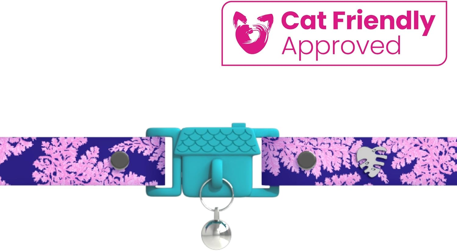 Kittyrama Botanicals Fern Cat Collar. Award Winning. Hypoallergenic, Quick Release Breakaway, Comfy & Soft. Vet Approved. Other Styles Available image number 4