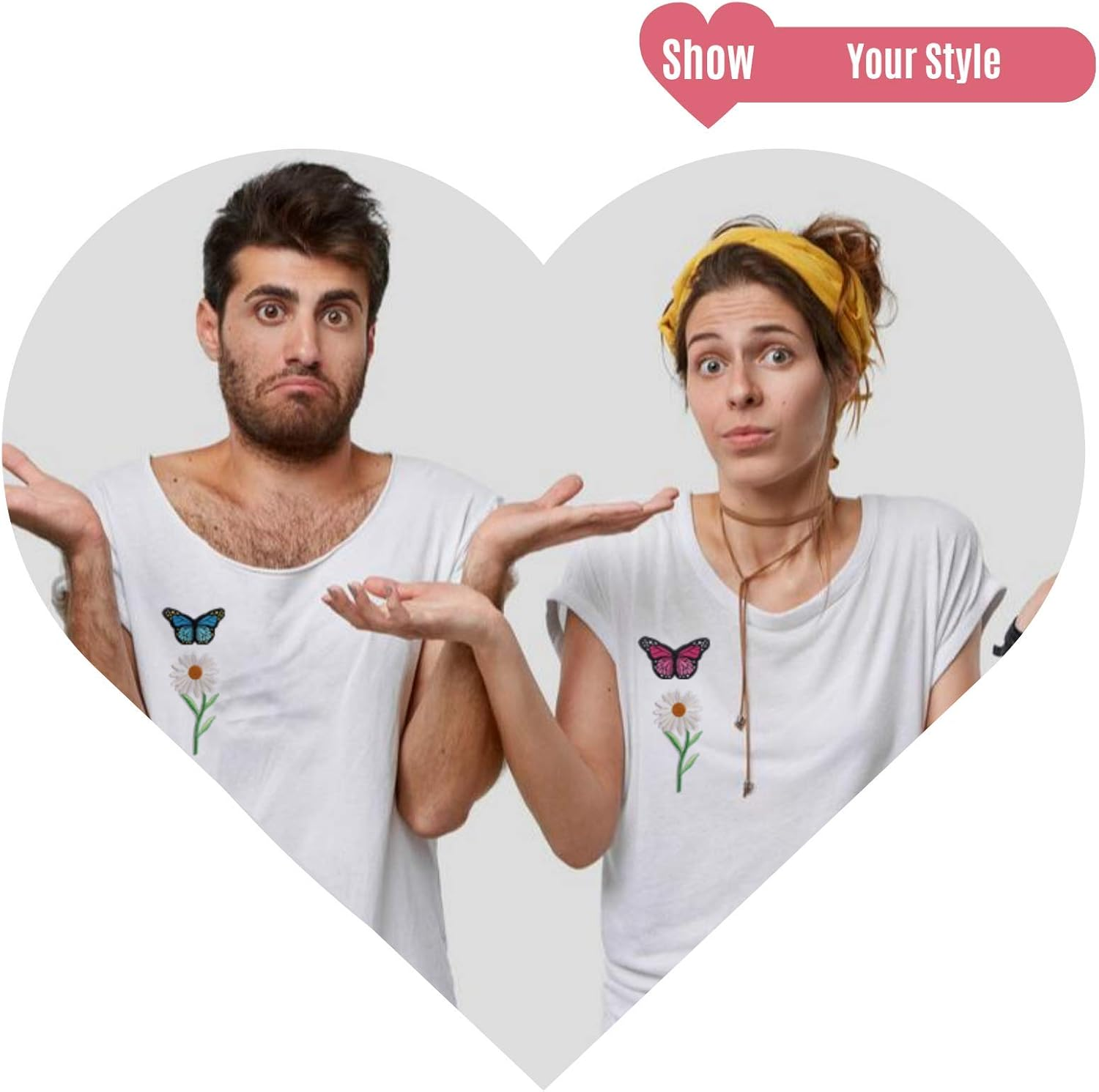 Embroidered Iron on Patch for Clothing,Sunflowers Butterfly Iron on Patches Set,Large Size Cute Decoration Embroidered Patches Pack for Jeans,Bags, Clothing, Arts Crafts DIY (Mix) - Flower image number 6