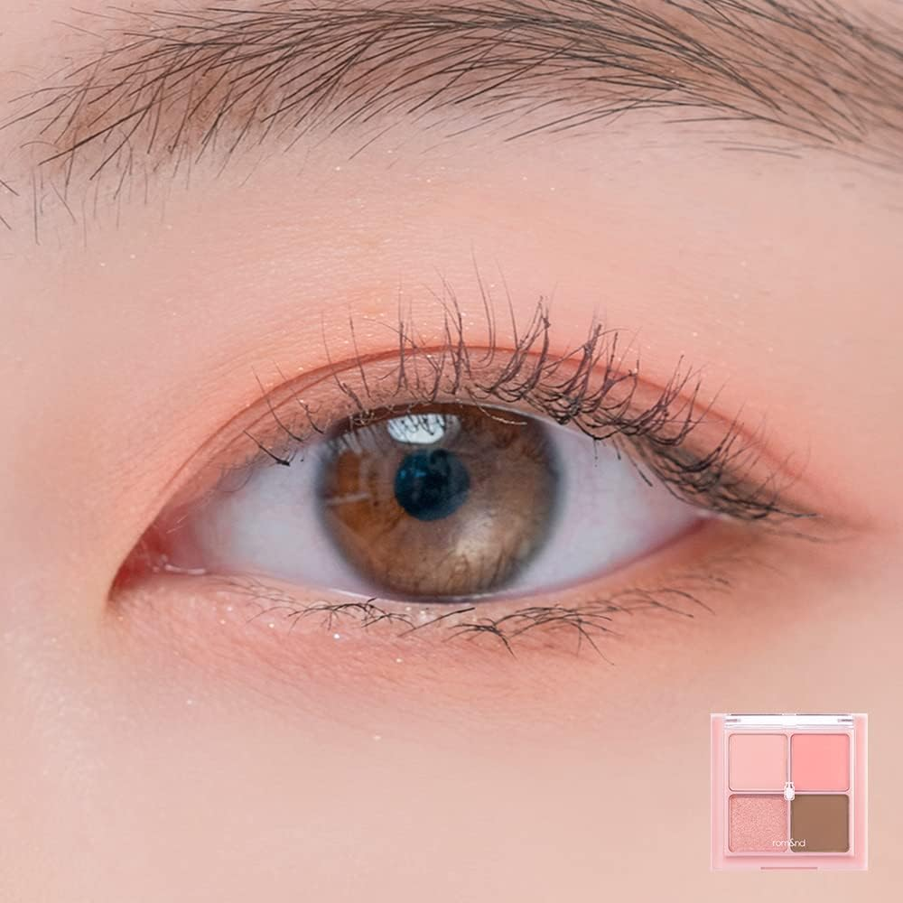 ROMAND Better than Eyes Milk Series 2 Types Eye Shadow (W02 DRY PEACH BLOSSOM) - W02 Dry Peach Blossom image number 5