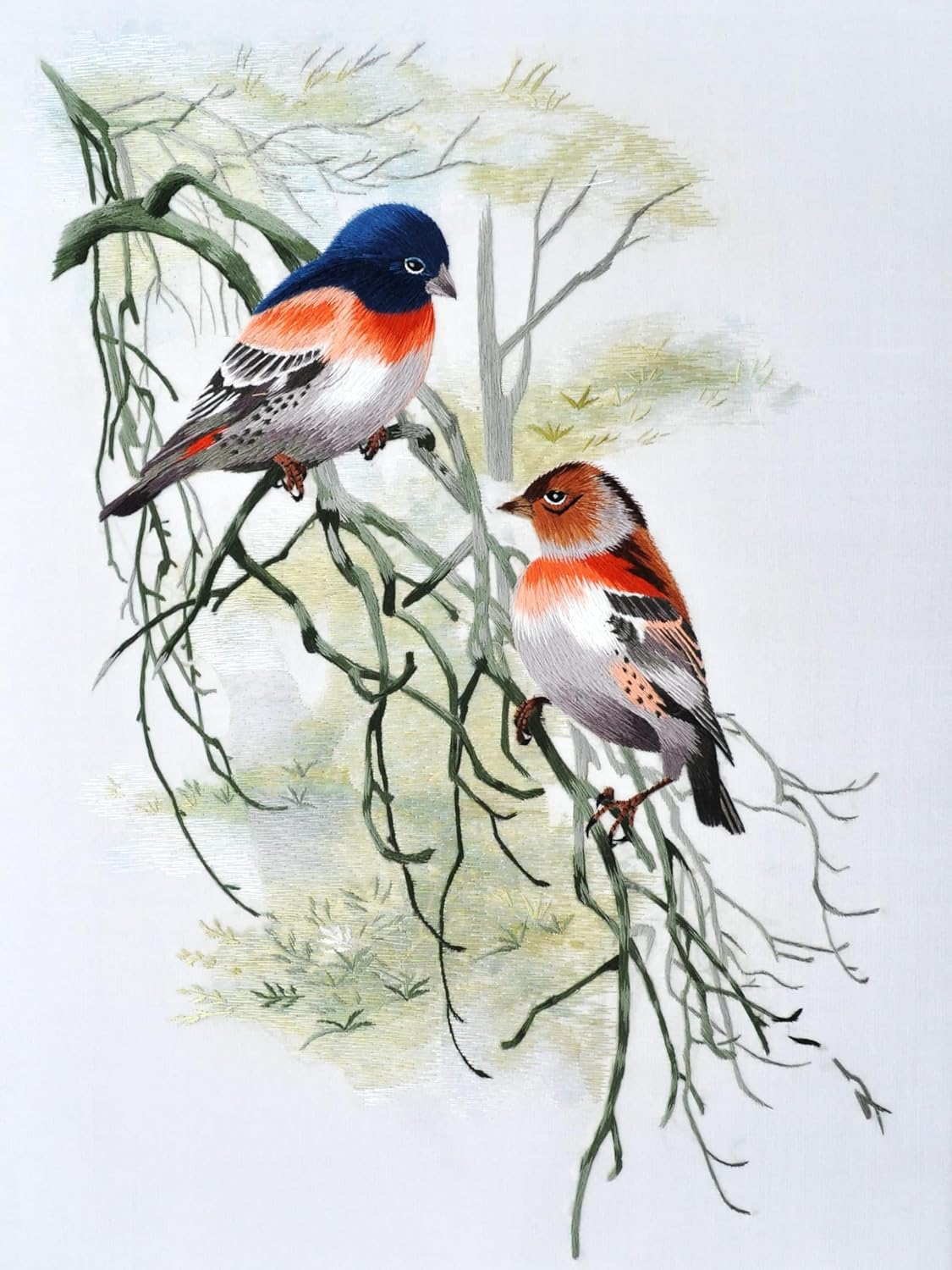 MINGGUXIUYI Natural 100% Silk Thread Handmade Embroidery Thread Floss 11 Colors Each 110 Meters (29) - 21 image number 7