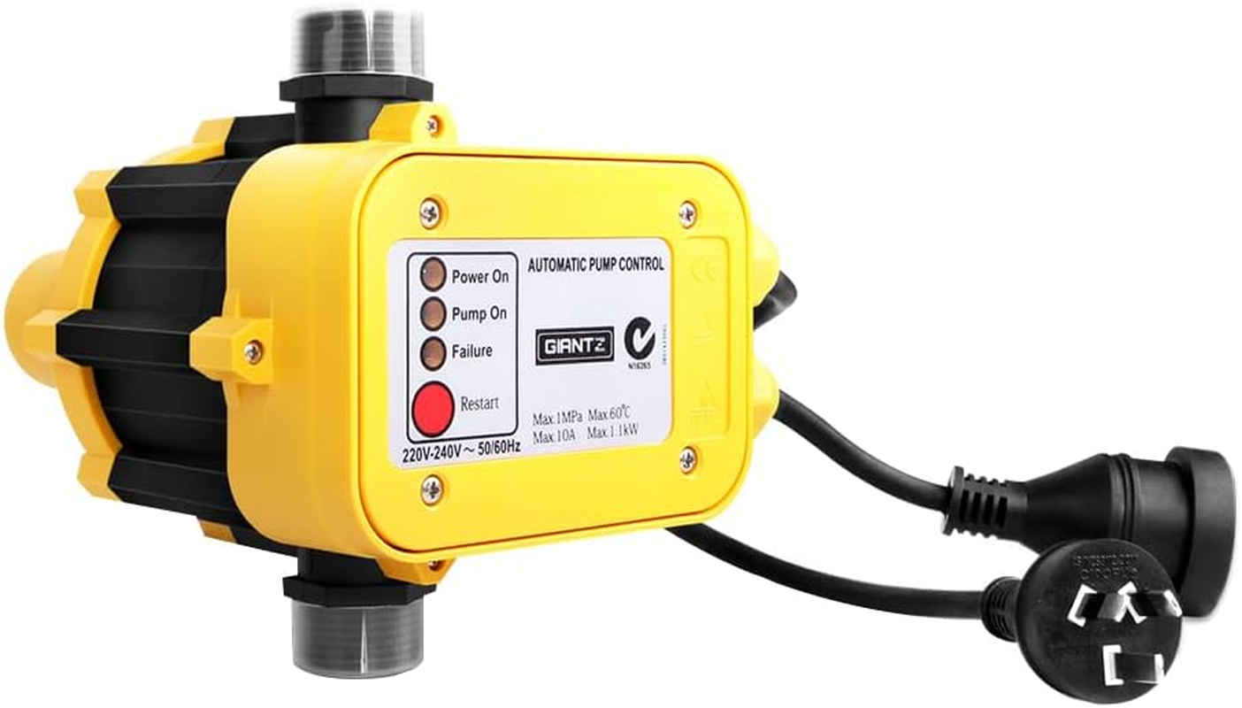 Giantz Water Pump, 2300W 4600L/H Electric High Pressure Garden Jet Pumps Controller Irrigation for Pool Pond Tank Home Farm, Portable Automatic Switch Anti-Rust Stainless Steel Body Black