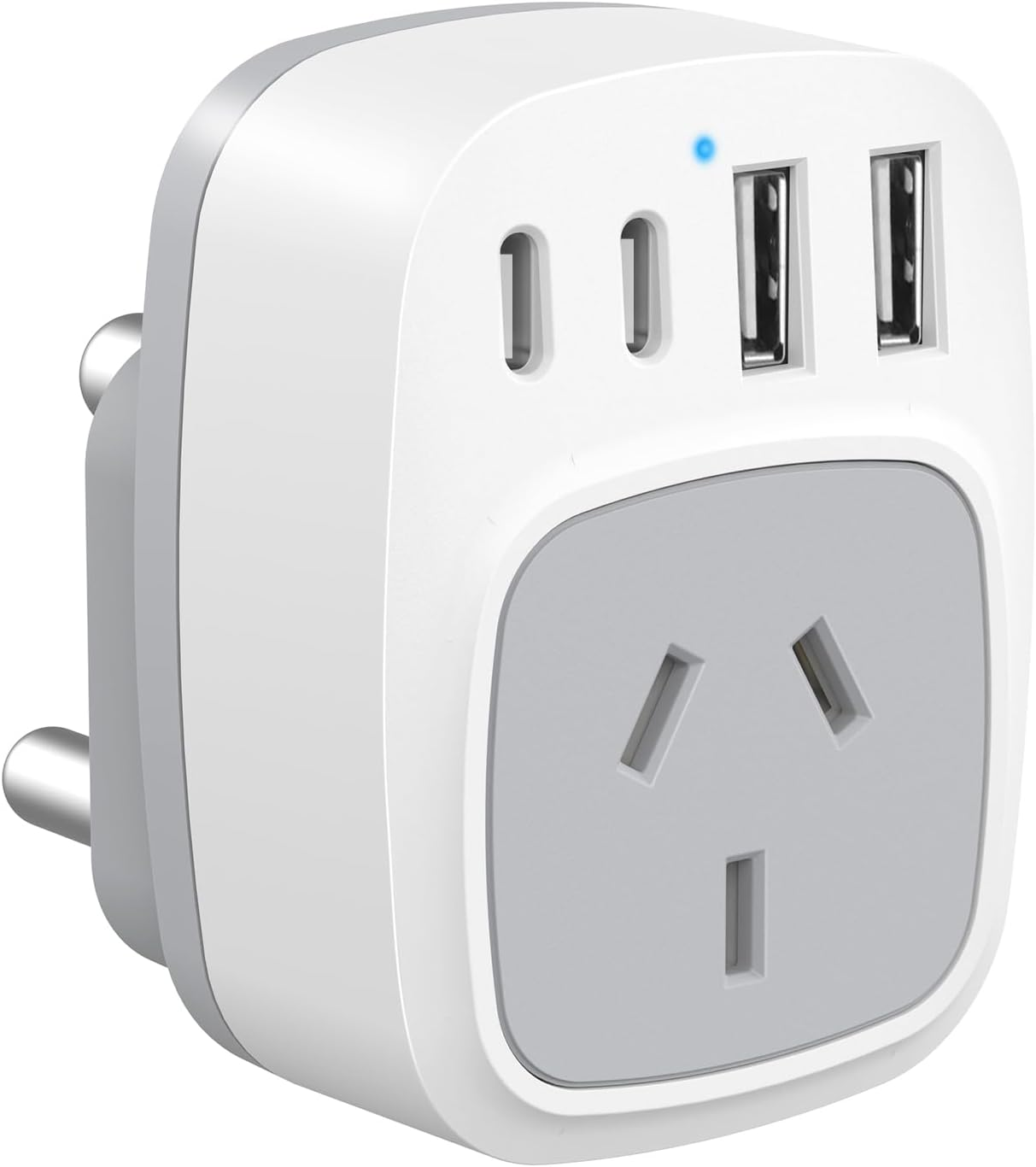 Dozianai South Africa Travel Adapter, AU to South Africa Plug Adapter,Type M Power Plug for Bhutan,Malaysia,Namibia,Nepal,Pakistan,Singapore, Sri Lanka-White