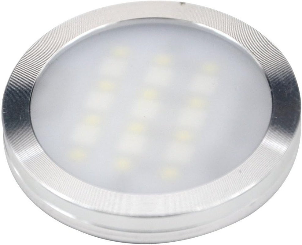 AIBOO LED under Cabinet Puck Lights CCT Light Color Temperature Adjustable Warm+White Double Color with Dimmable RF Remote Controller for Kitchen Shelf Ambiance Display Lighting 6 Lights 18W image number 4