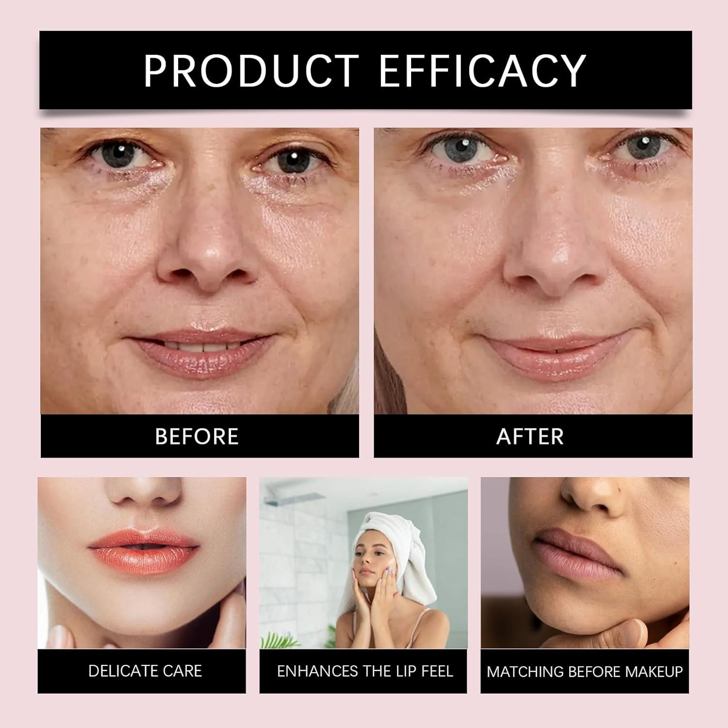 Lip anti Wrinkle Patches &ndash; Reusable Face Tape for Smoothing Smile Lines & Lip Area Wrinkles, Breathable Overnight Firming Moisture Pads for All Skin Types (3 Box/ 18 Pairs) - 2 Box image number 5