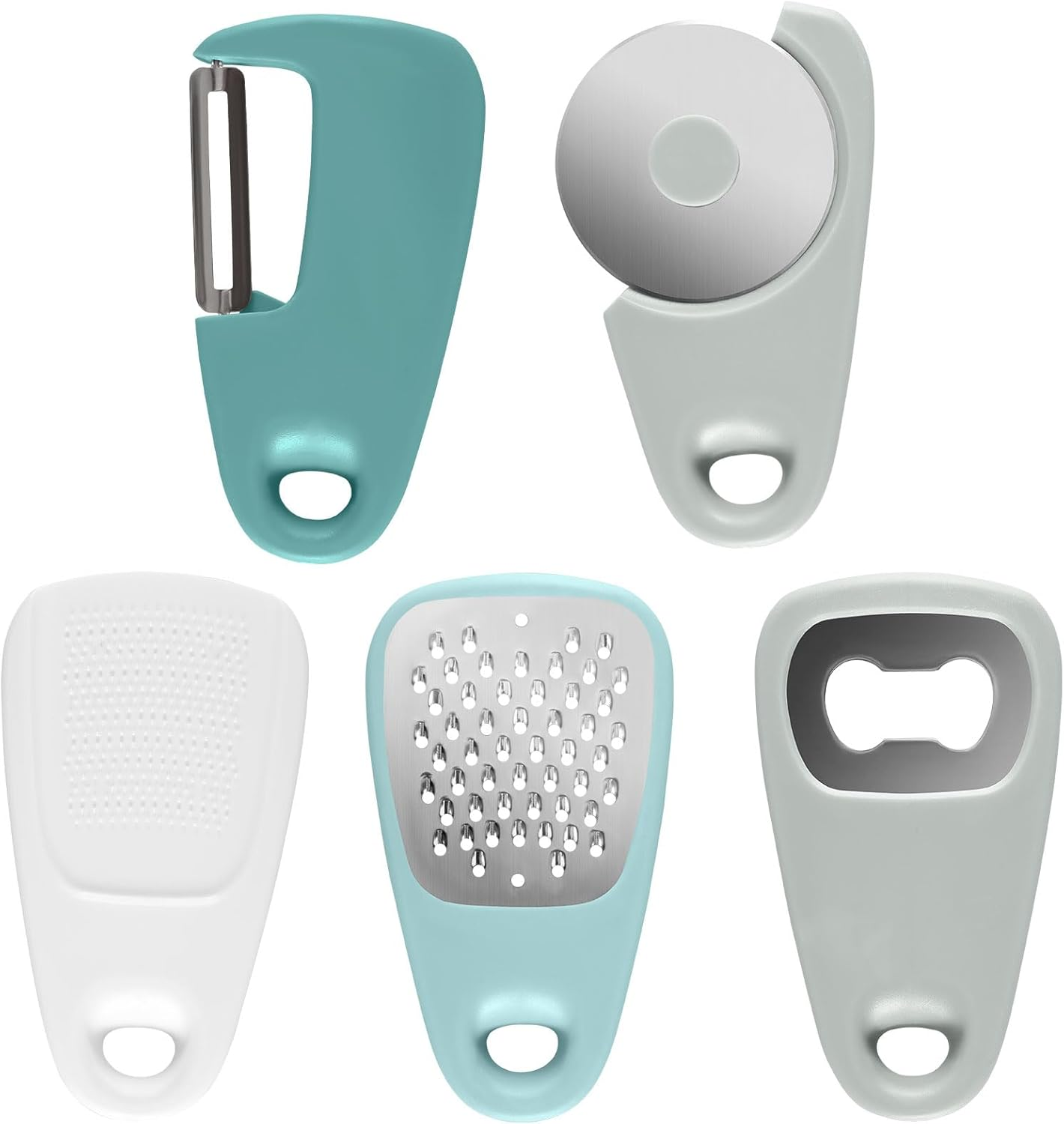 Kitchen Gadgets Set 5Pack, Stackable Cooking Tools Space Saving for Small Kitchen, Accessories for Camper inside Dishwasher Safe image number 3