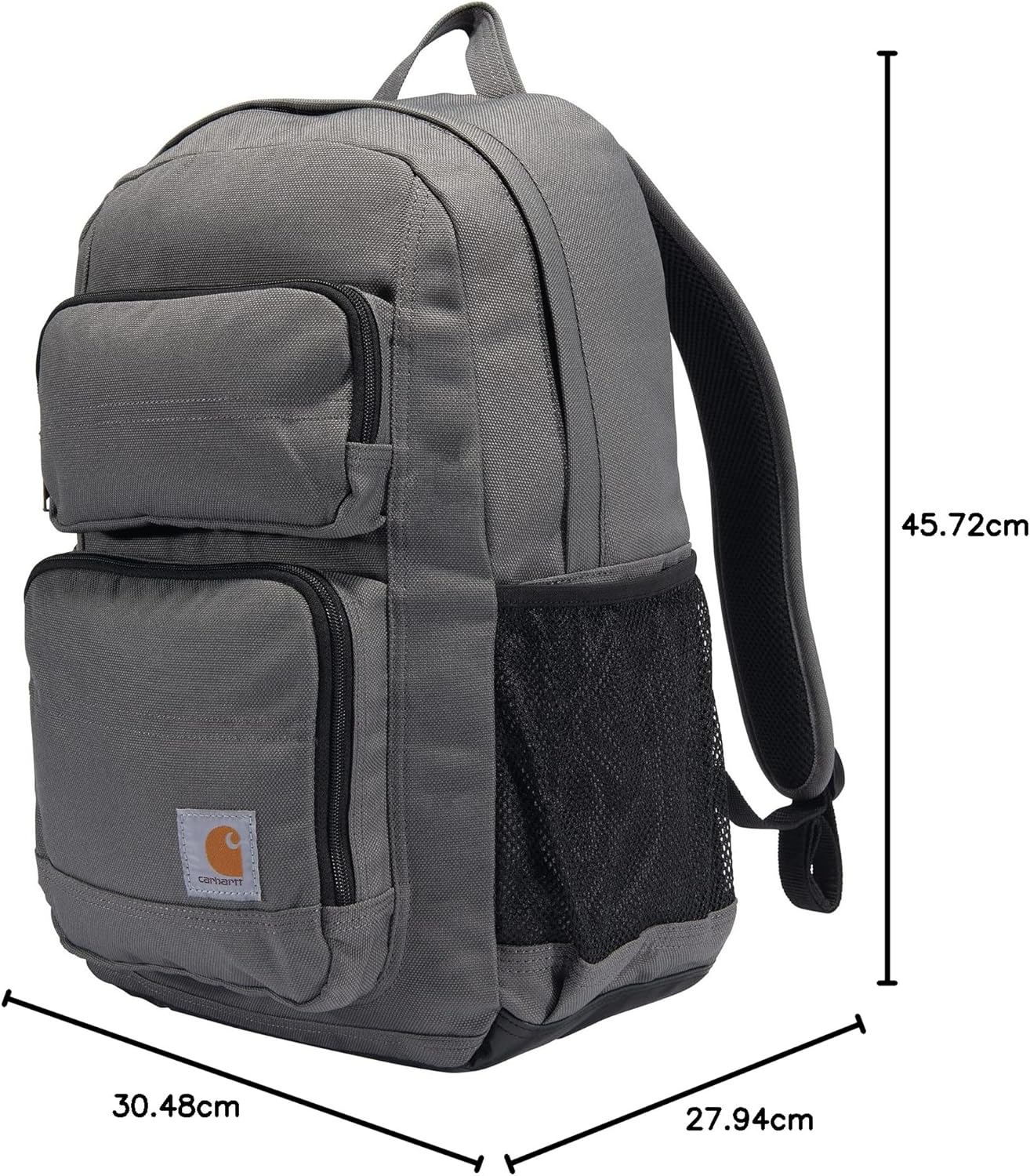 Carhartt Legacy Standard Work Backpack with Padded Laptop Sleeve and Tablet Storage, Grey image number 2