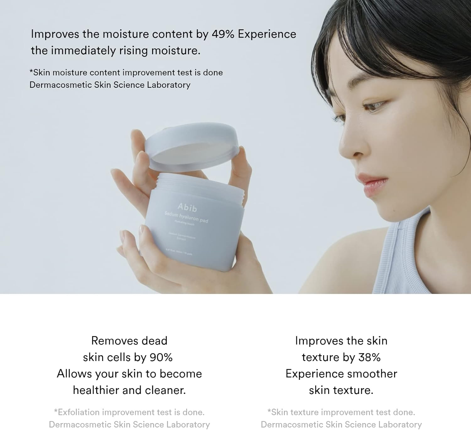 Abib Sedum Hyaluron Pad Hydrating Touch 75-Pieces 165 Ml image number 2