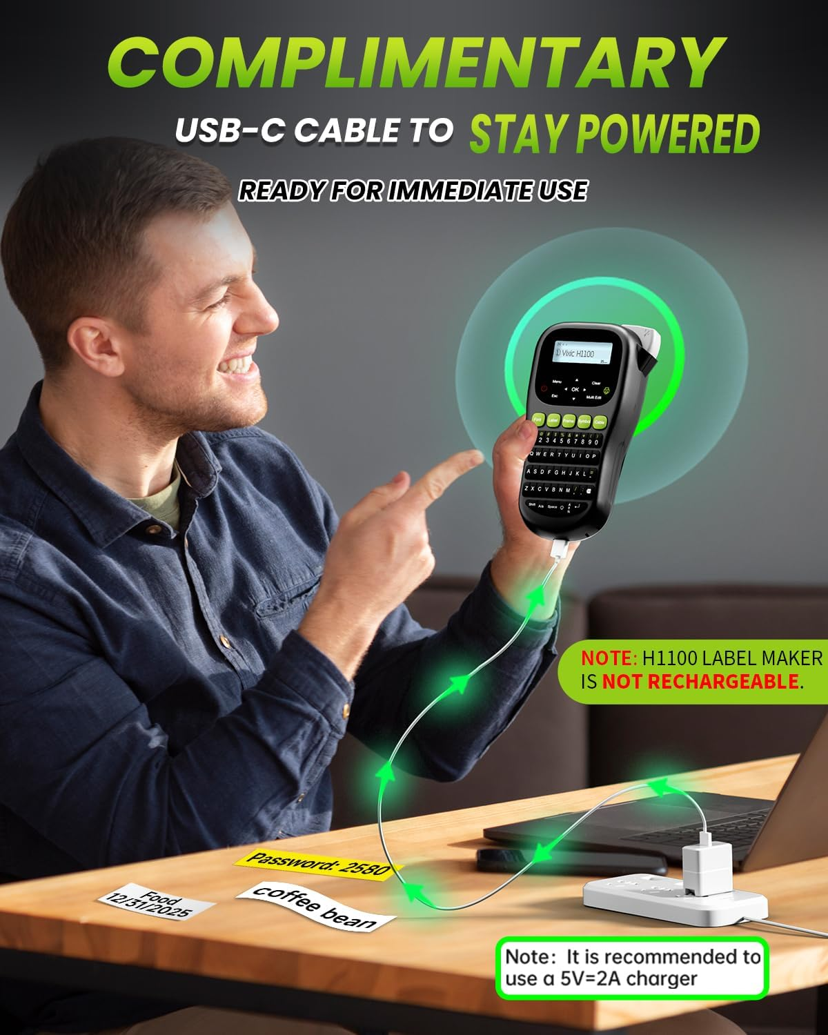 Vixic H1100 Label Maker image number 4