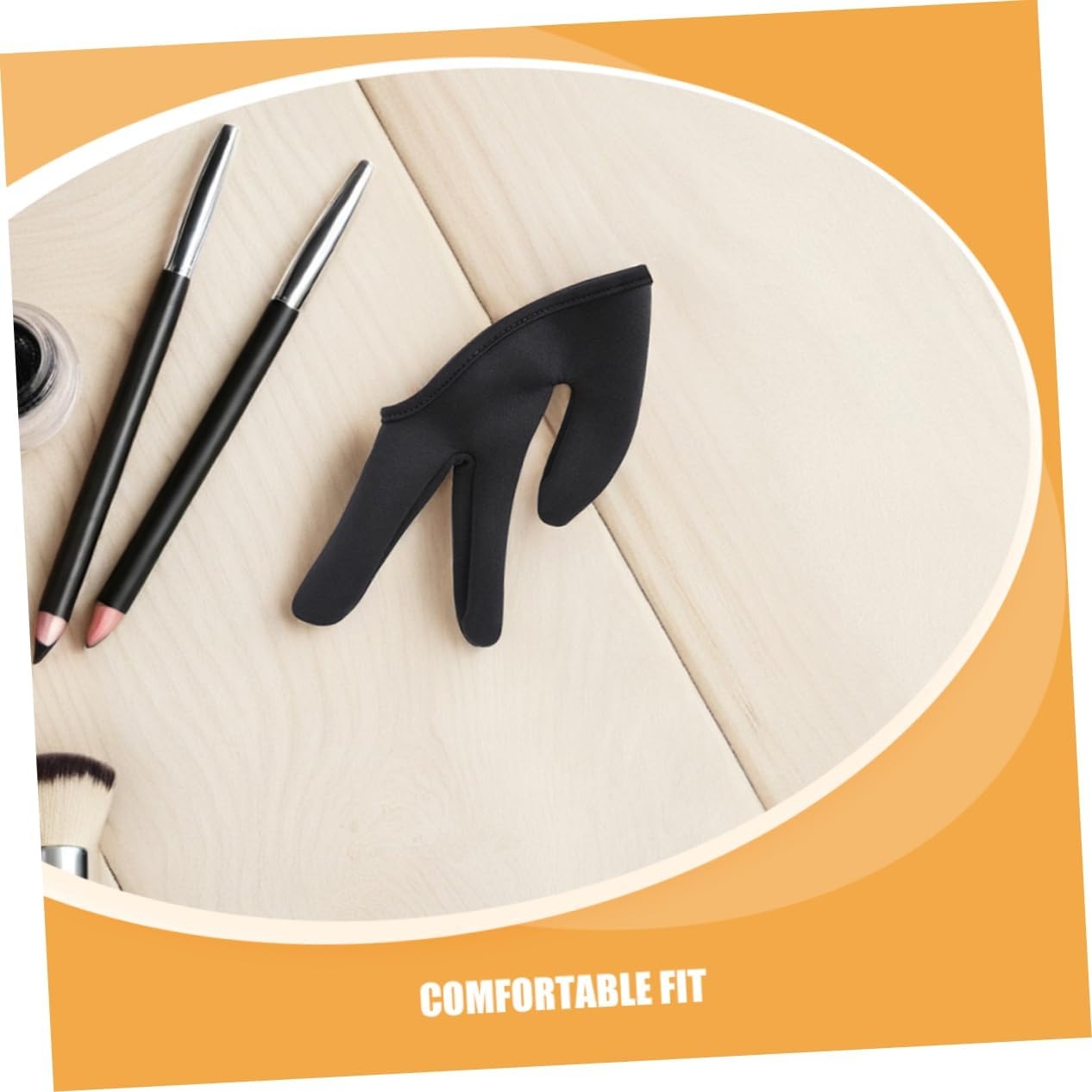 ZUNOXAZ 2Pcs Heat Resistant Thermal Hair Styling Gloves Lightweight Three Finger Covers for Curling and Straightening Insulation for Safe Hair Dyeing at Home and Salon image number 1