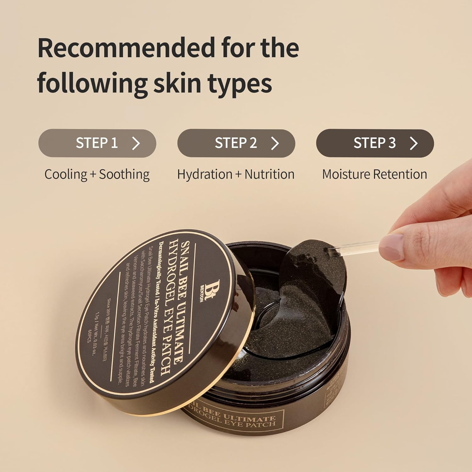 BENTON Snail Bee Ultimate Hydrogel Eye Patch image number 2