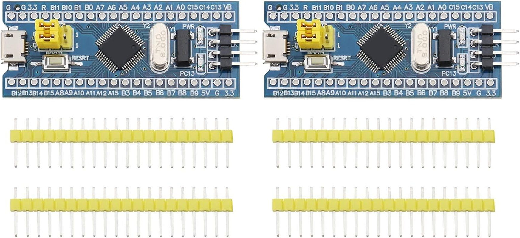 VGOL 2 Sets Development Board Modules STM32F103C8T6 ARM Minimum System Development Board Module Microcontroller Development Board Compatible with STM32 image number 4