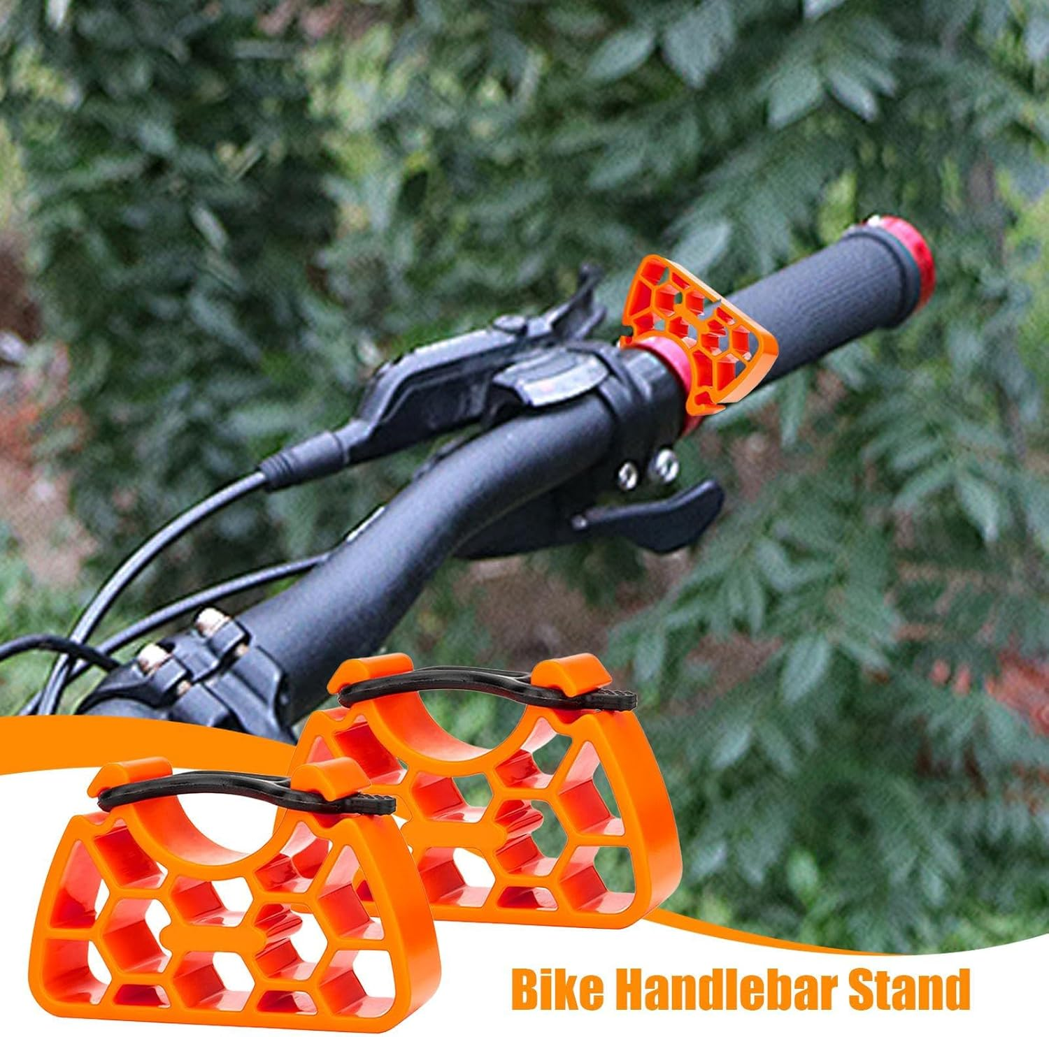 Handlebar Protector for Bikes, Brake Lever Guard for Upside down Parking, Bike Parking Assistant for Garage Shed Storage, Cycling Maintenance Accessories for Mountain Road Bike Cyclists image number 1