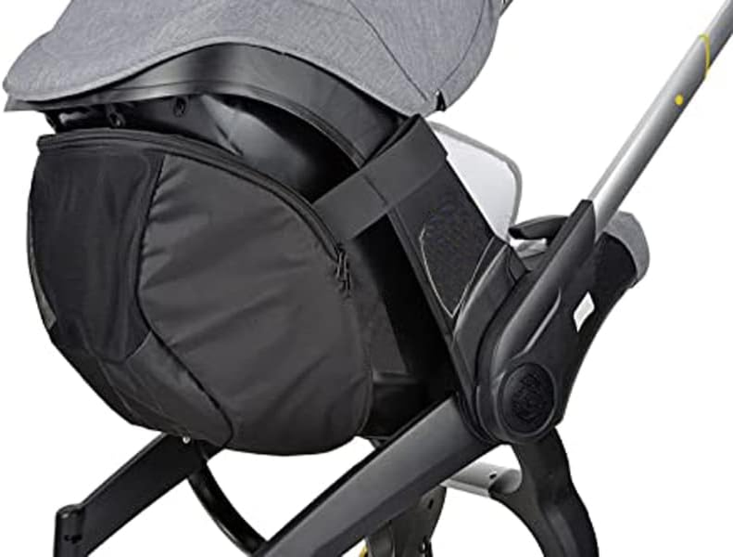 Infant Stroller Clip-On Storage Bag Compatible with Doona, Pram Buggy Organizer Bag with Non-Slip Zipper Snap-On Stroller Bag & Large Storage Space, Baby Stroller Pushchair Accessory Fit Doona - Storage Bag Wearable image number 5