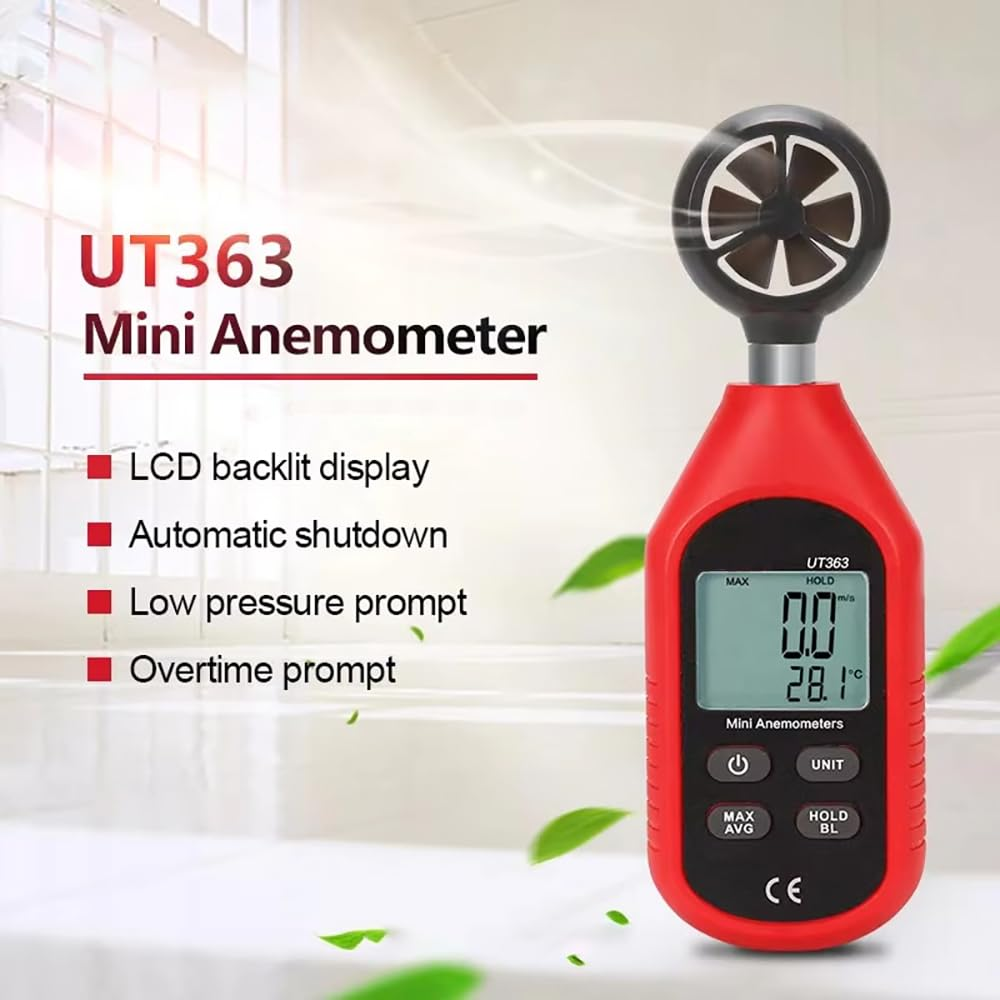 Histek UT363 Digital Anemometer Wind Speed Meter Professional Temperature Tester Air Flow Speed Wind Measurement image number 2