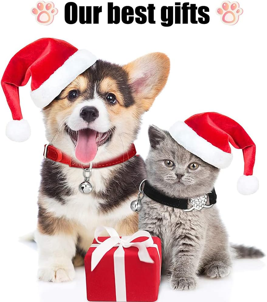 Cat Collar Suede Kitten Pet Safety Elastic Adjustable Bell Heart Bling Purple - Pink image number 3