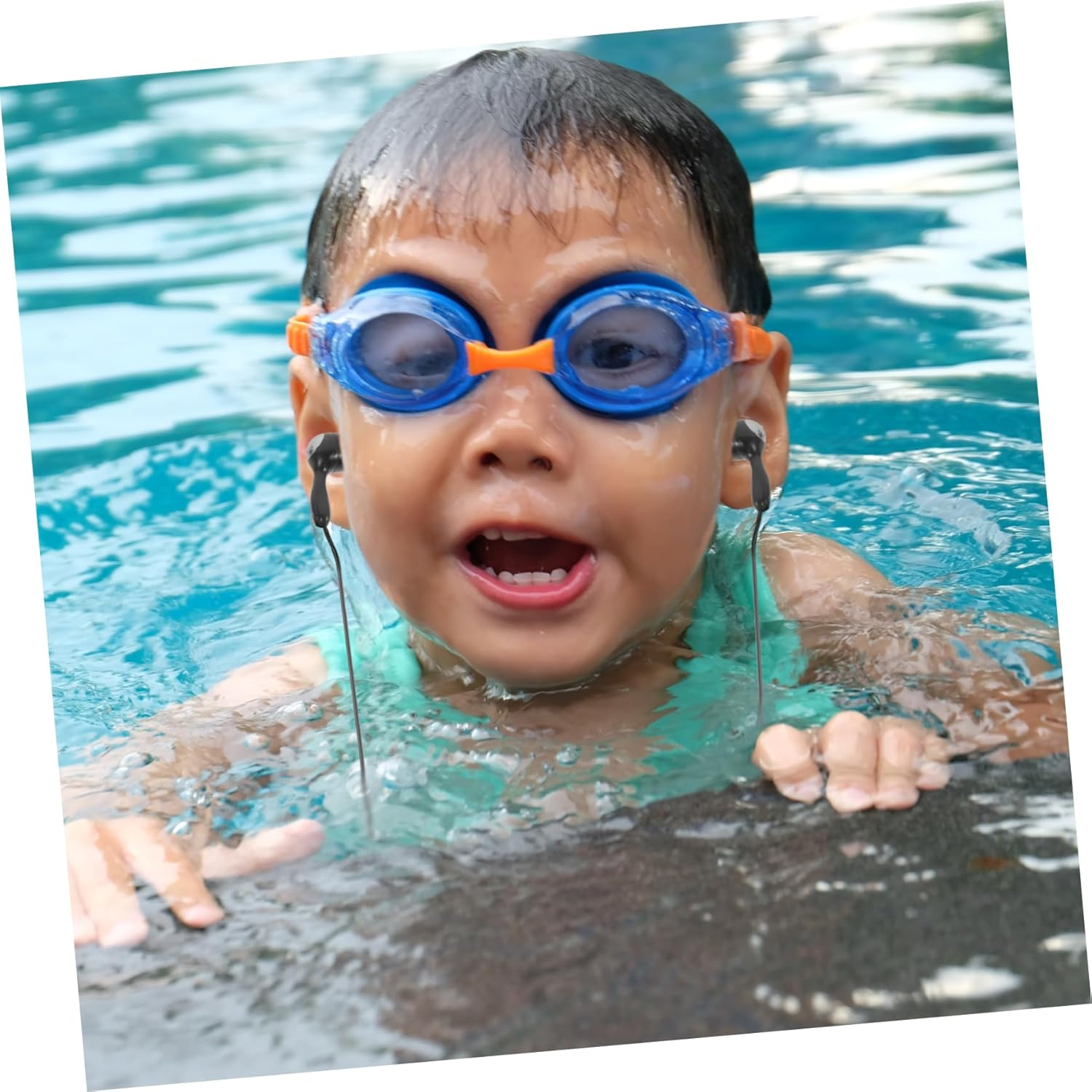 SWOOMEY 2Pcs Earphones for Swimming Water Sports Comfortable Ear Protection Plugs for Bathing Adult Use Ear Design for Surfing and Snorkeling image number 5