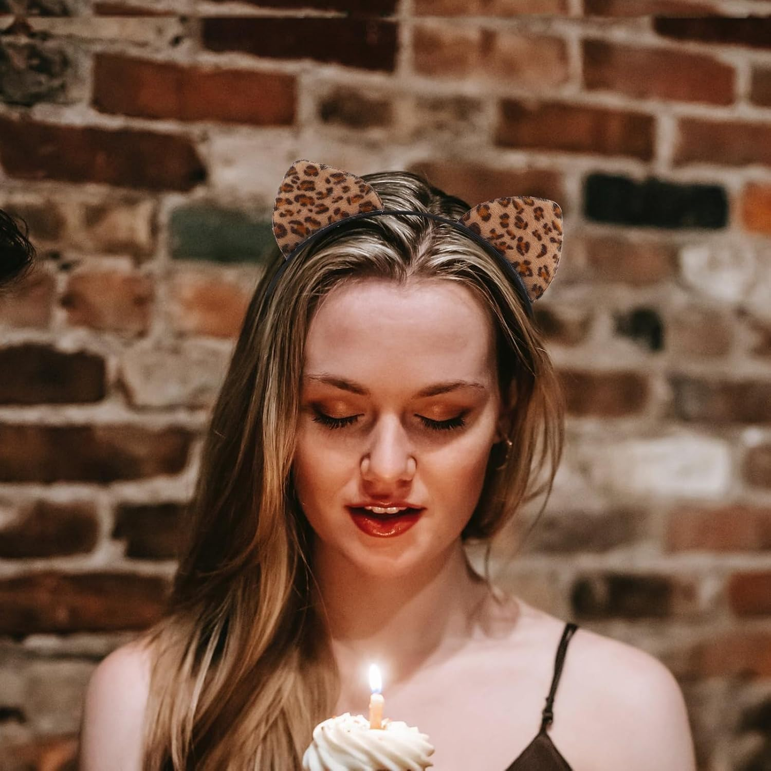 Cheetah Ears Headband - Leopard Cat Ears Accessory for Women image number 1