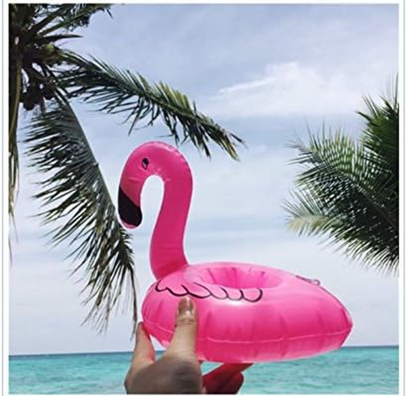 Diversity Land 4X Inflatable Flamingo Drink Holder Floating Cup Holders Pool Can Holder image number 2