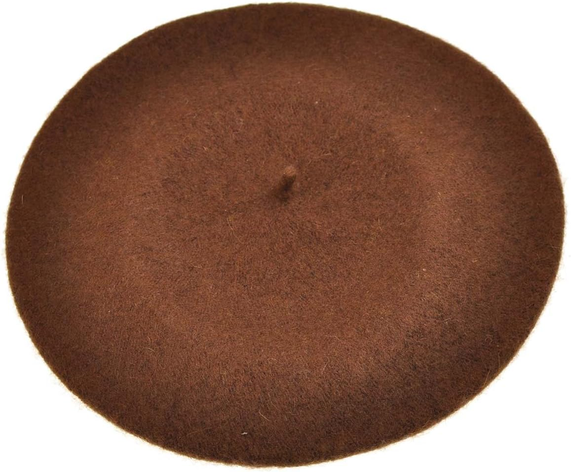 Classic Women Plain Vintage Soft Wool French Style Beret Beanie Hat Autumn Winter Warm Timeless Long Last Accessory, One Size - Black image number 5