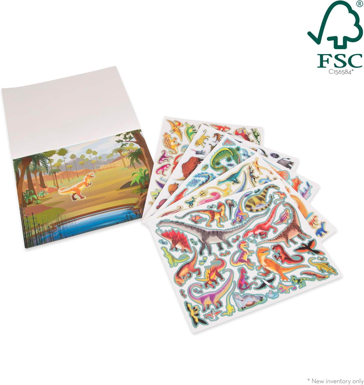 Melissa & Doug Reusable Sticker Pad &ndash; Prehistoric Dinosaurs Activity Book for Kids Age 3+ image number 4