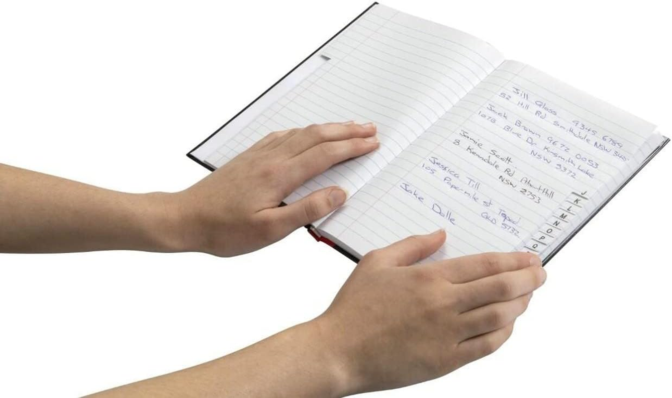 Marbig(R) 18963 Red and Black Notebook with Index A5 200 Pages image number 2