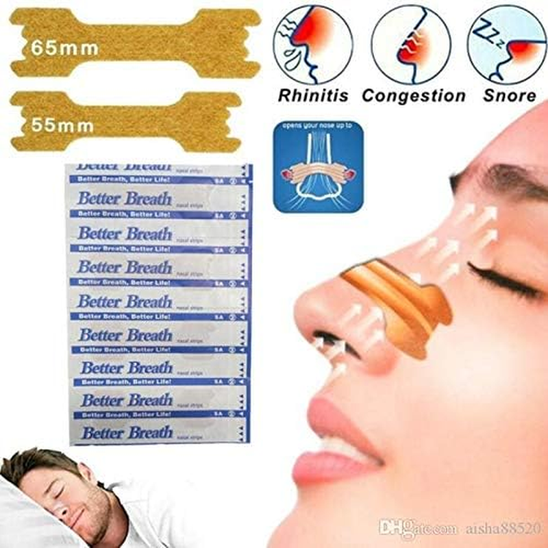 Breathe Better Large Nasal Strips Stop Snoring Aids Breath Help Easy Right anti Snore Nose Strip (370) image number 1