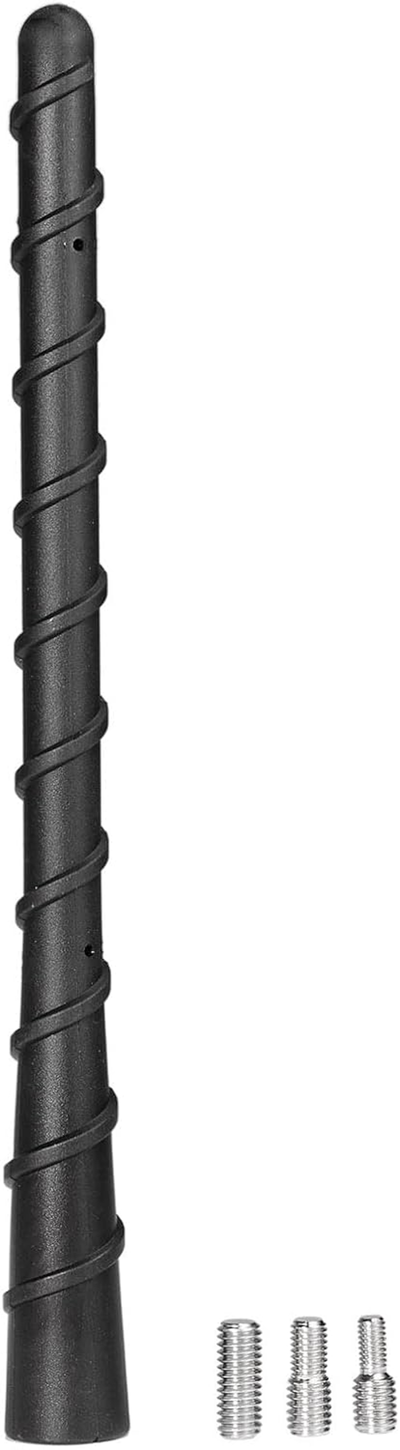 Bingfu Car Truck Spiral Antenna,18Cm Vehicle Radio AM FM Waterproof PVC Rubber Antenna Mast Replacement for Cars Off-Roads Trucks Suvs