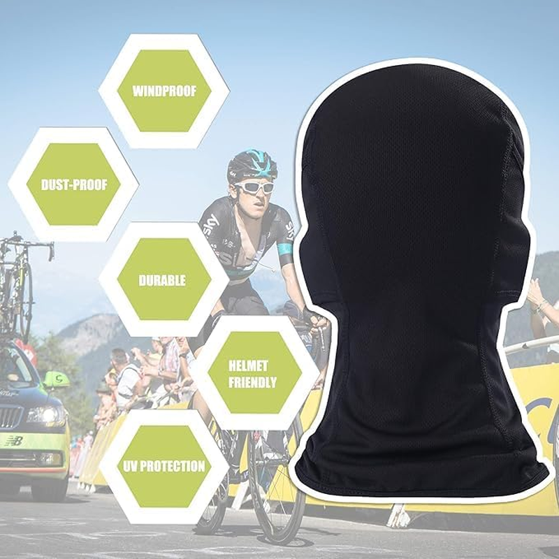 Balaclava Face Mask Adjustable Windproof UV Protection Hood image number 6