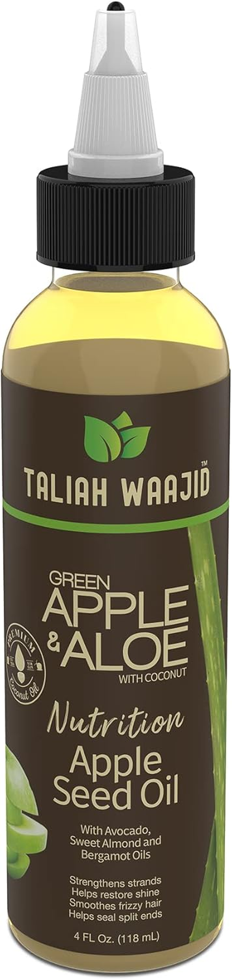 Aliah Waajid Green Apple & Aloe Nutrition Apple Seed Oil 4Oz image number 4